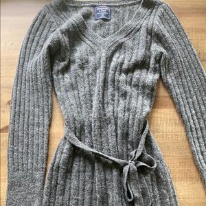 Grey Midi Knit Dress